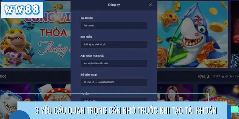 3 yêu cầu quan trọng cần nhớ trước khi tạo tài khoản