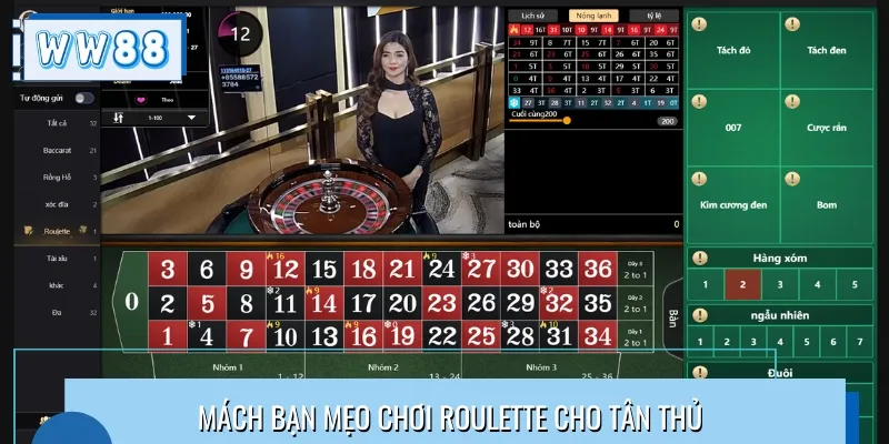 Những mẹo chơi đánh bài  Roulette dành cho tân thủ